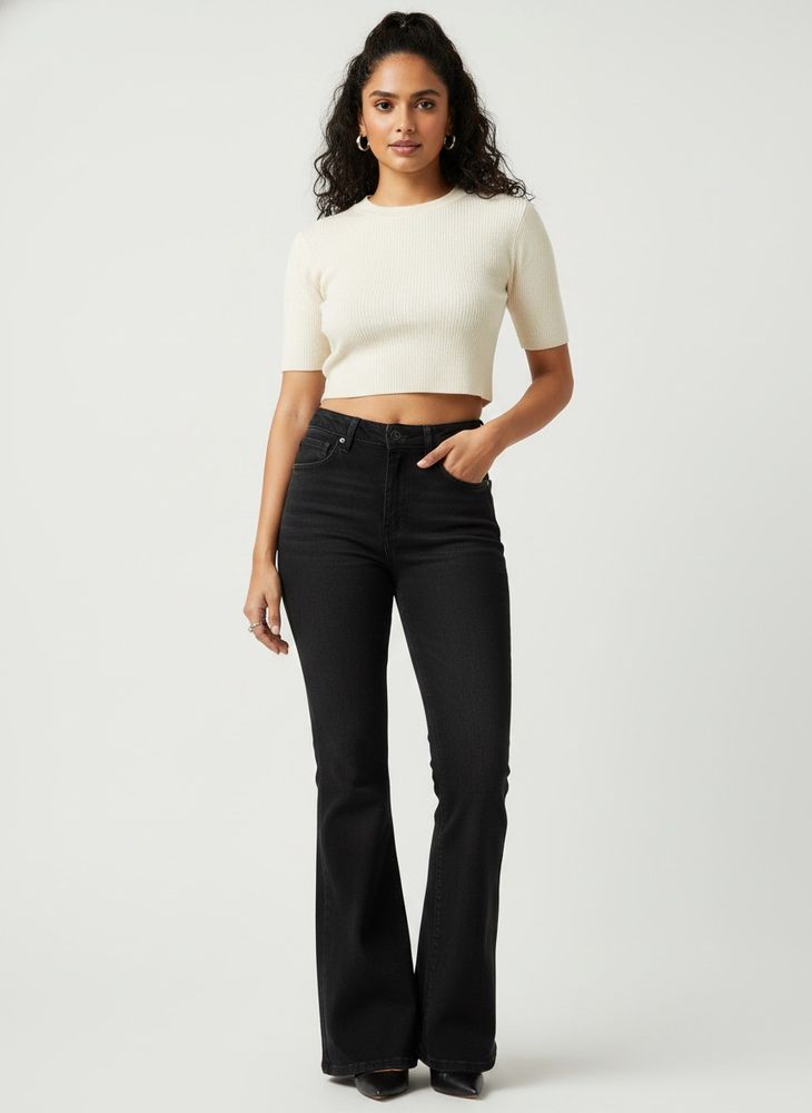 Black Bootcut Jeans