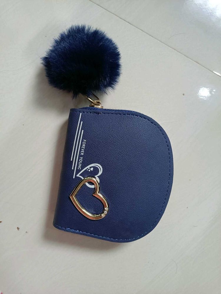 Cute Navy Blue Wallet