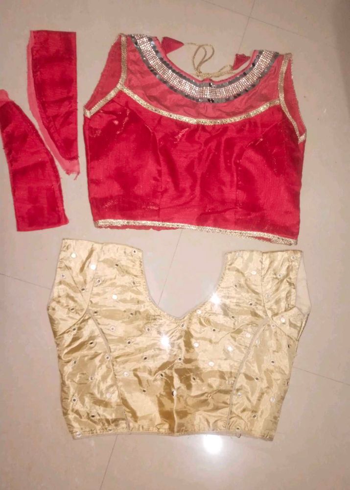 Women Combo Blouse (2 Pcs) | Readymade | Good Cond