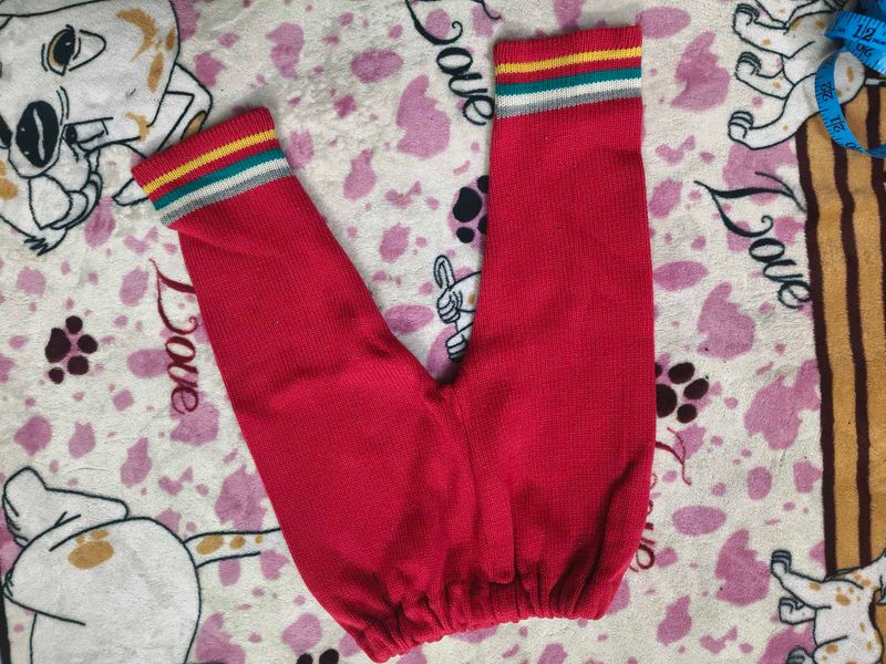 Red Baby Leggings for 2-4 years