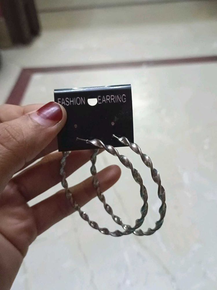Twisted Hoop Earrings