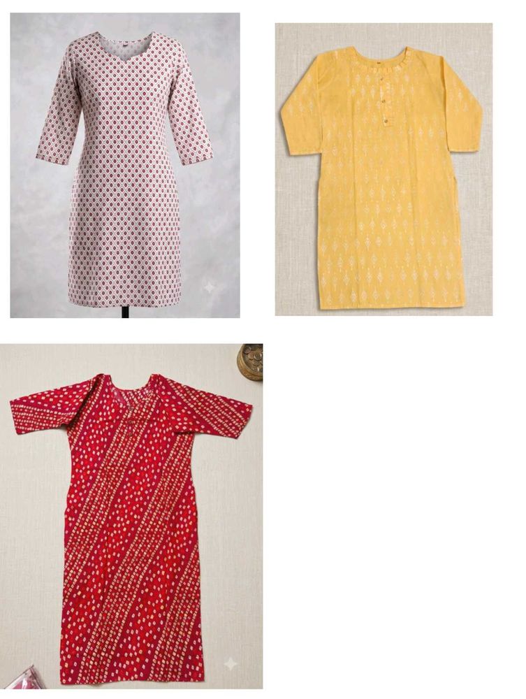 Vibrant Indian combo Kurtas Set