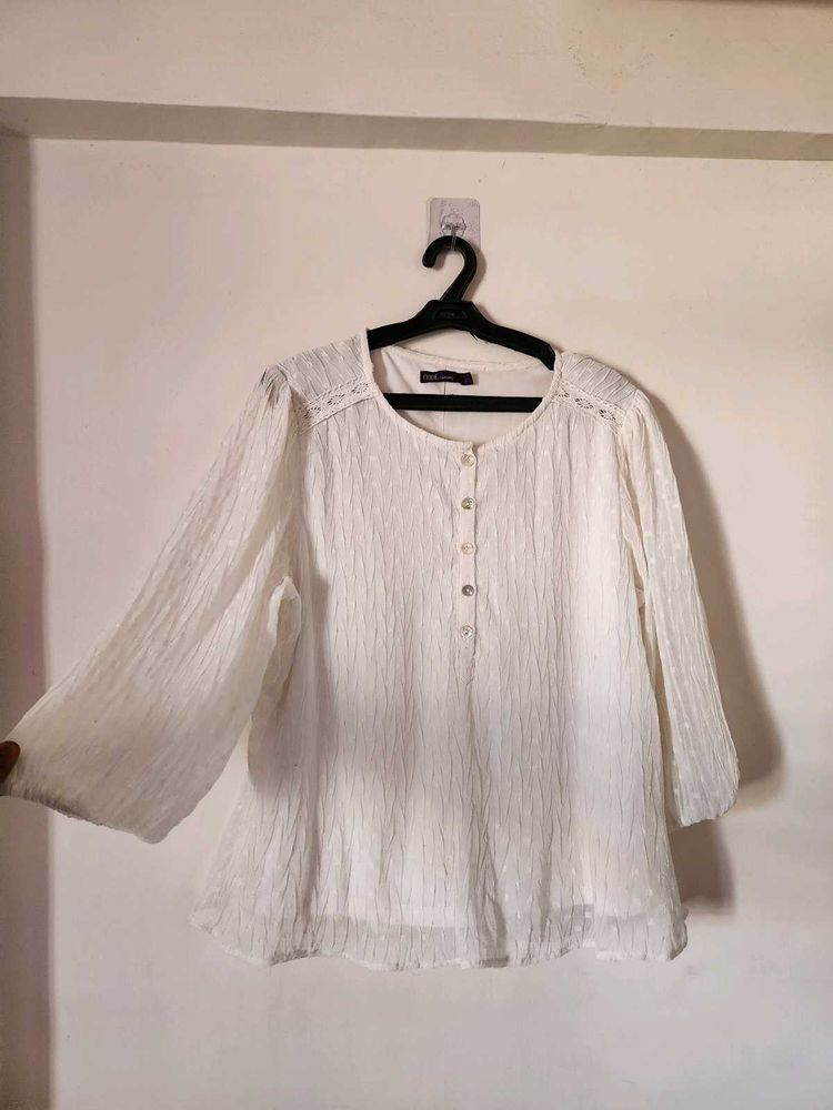 White Long Sleeve Blouse