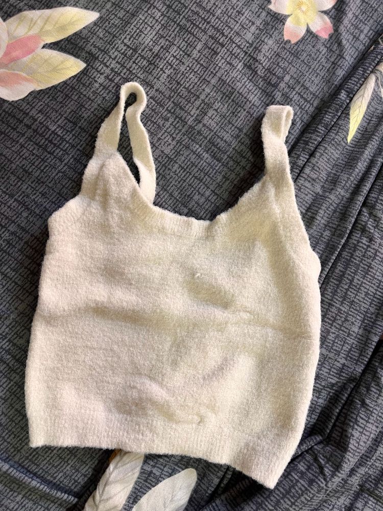 Cozy Cream Knit Tank Top