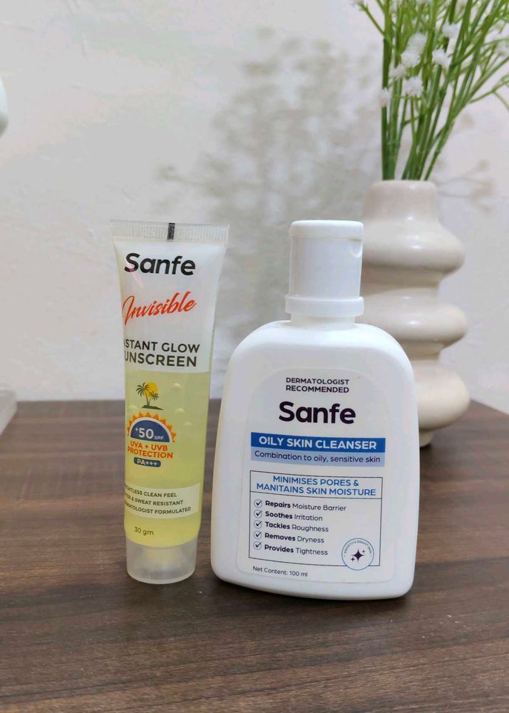 Sanfe Sunscreen &amp; Cleanser Set