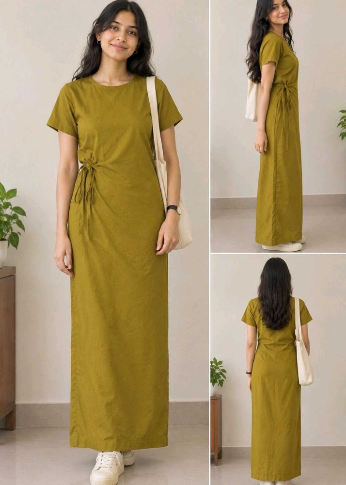 Mustard Yellow Midi Dress
