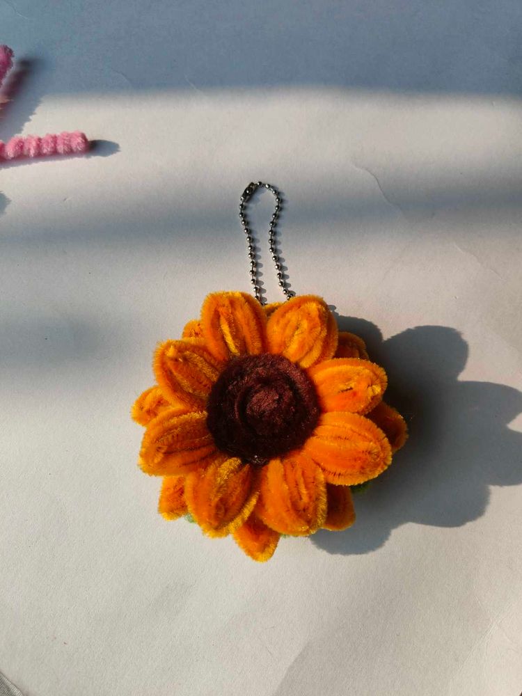 Cute Sunflower Keychain bag Charm