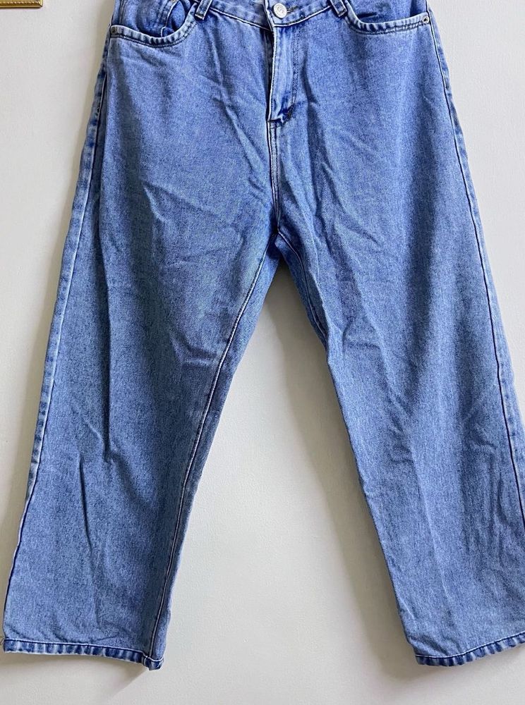 Light Wash Wide Leg Jeans
