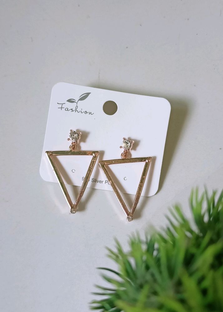 rose gold Statement Earrings