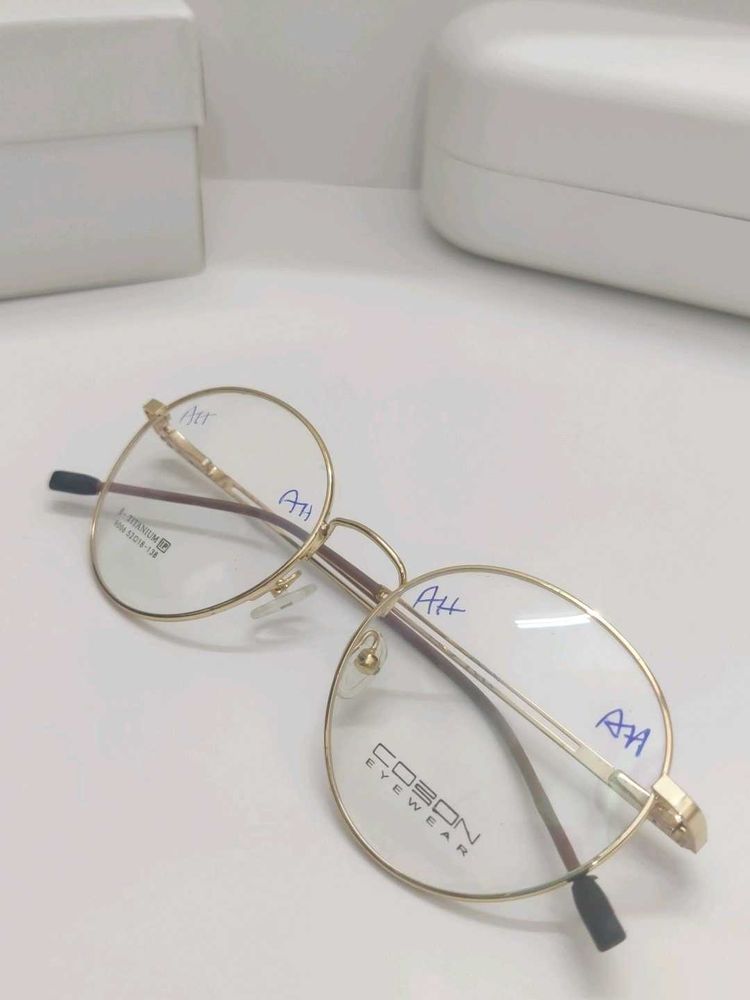Clearance Sale- Stylish Round Gold Frame Glasses