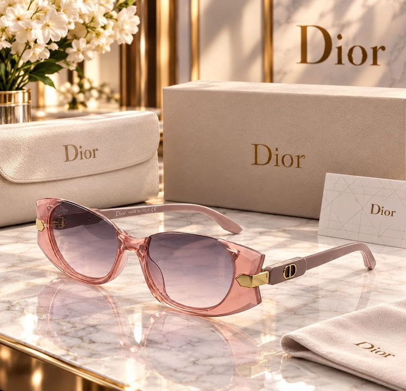 Dior Pink Cat-Eye Sunglasses