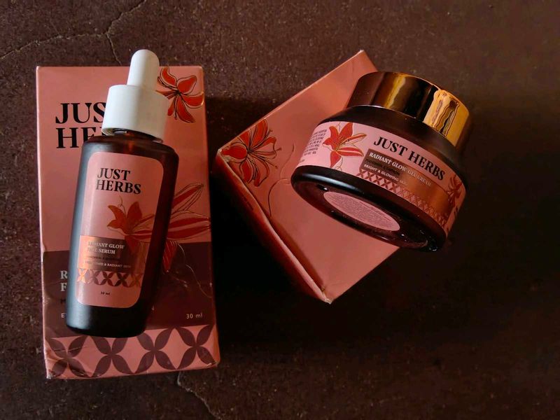 Just Herbs Radiant Glow Face Serum &amp; Cream
