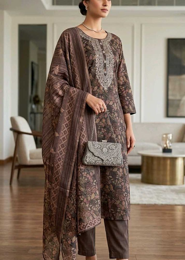 Elegant Printed Kurta Set with Dupatta