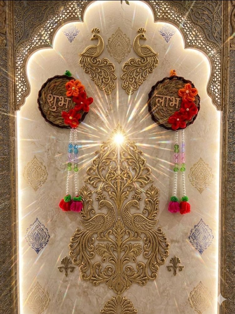 Beautiful Peacock Wall Decor Set subh labh