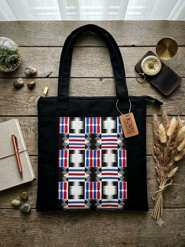 Unique Patchwork Tote Bag