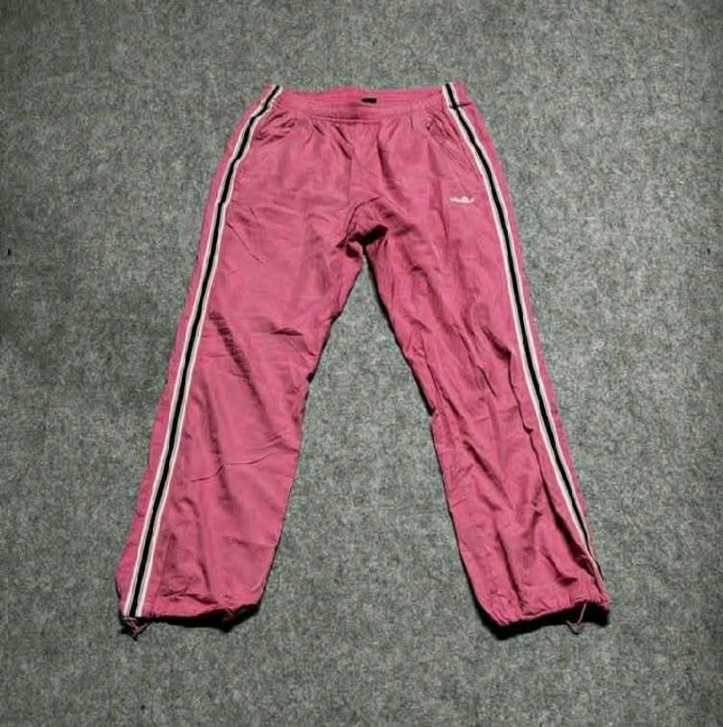 Pink Track Pants with Side Stripe