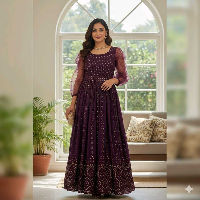 New Untouched Handwork Festive Gown + 🎁