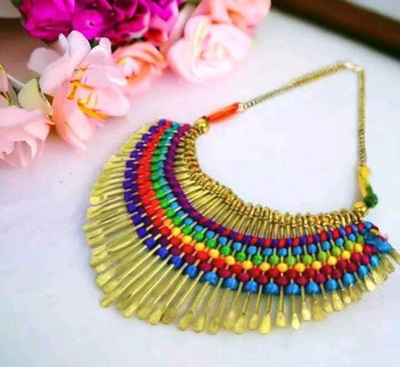 SPARKLIZA MULTI  AFGHANI NECKLACE...