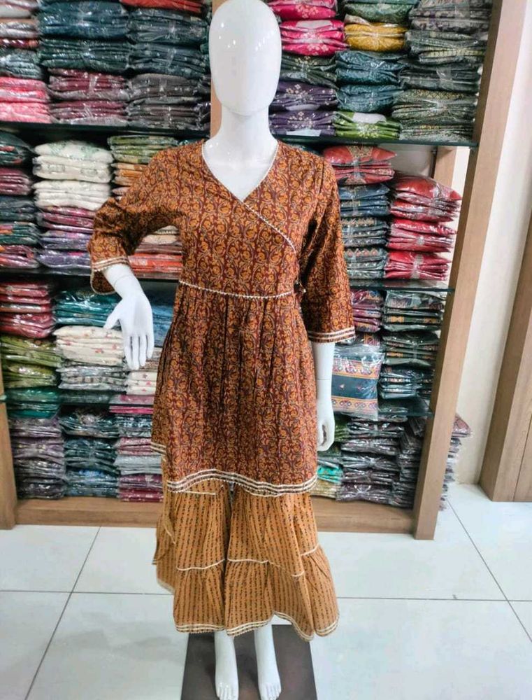 3XL Cotton Gotapatti Sharara Set