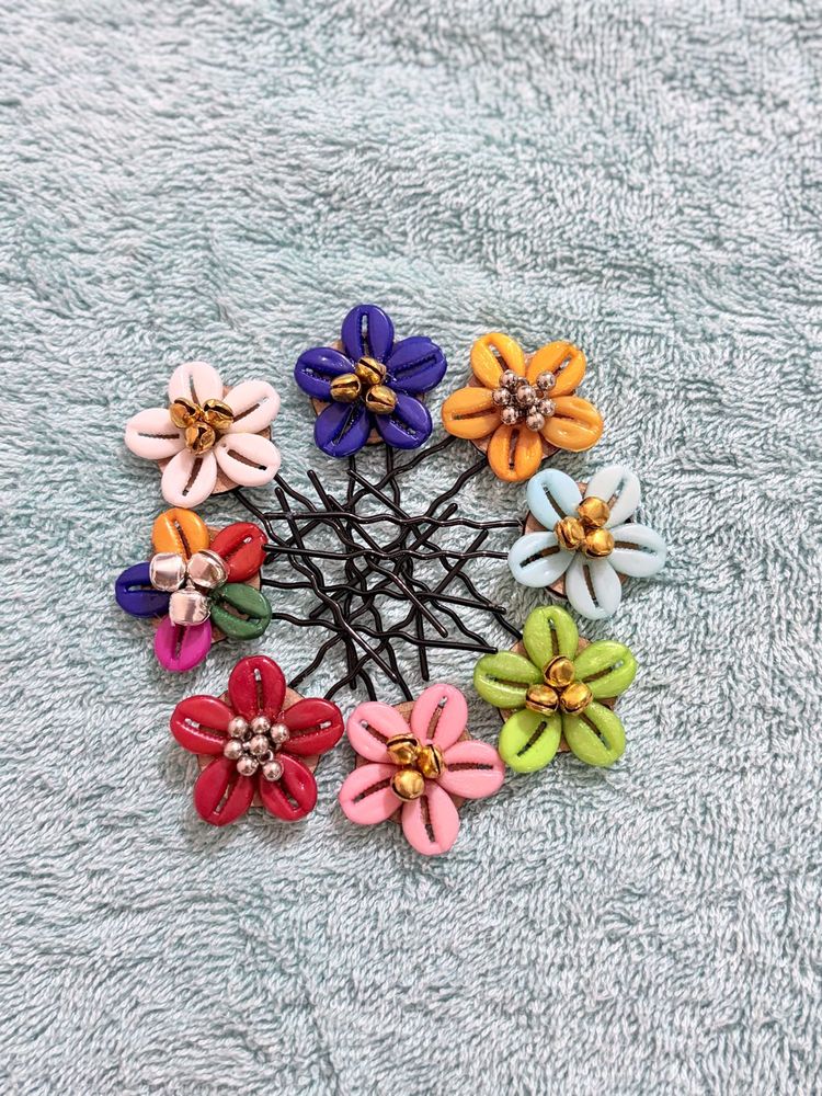 Boho Flower Hair Pins