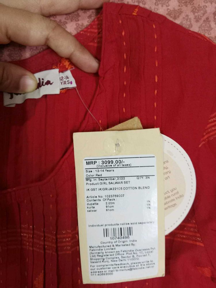 Branded Red cute frock top