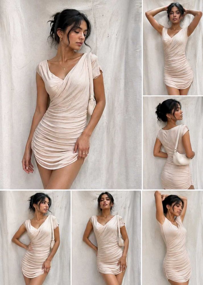 Ruched Bodycon Mini Dress