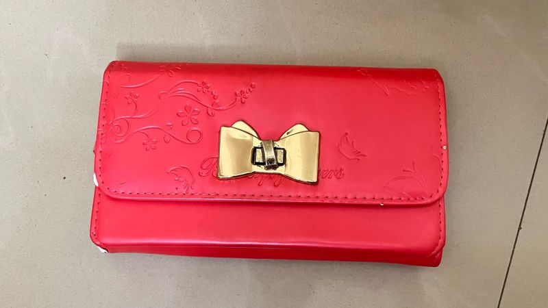 Cute Red Bow hand bag