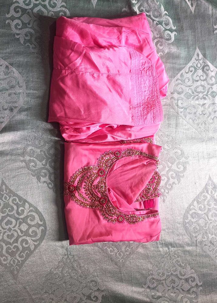 Embellished Pink suit and salwar