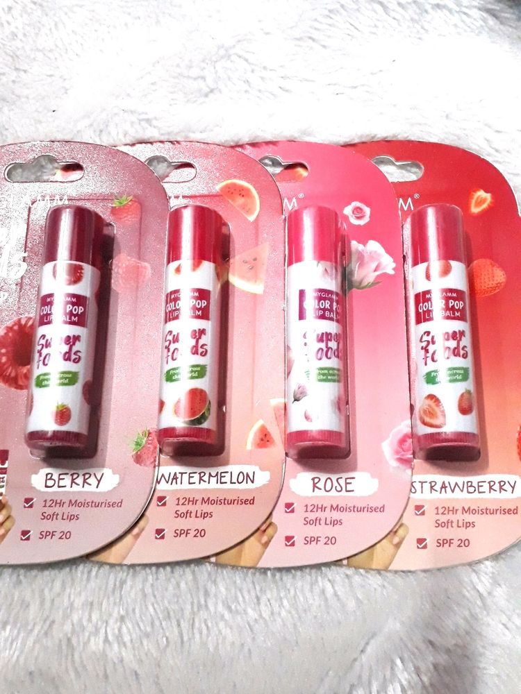 MyGlamm Superfood Color Pop Lip Balm-Watermelon -3