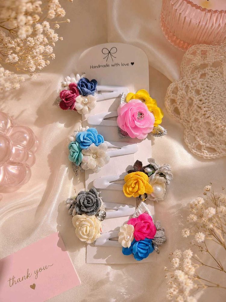 🔥 MEGA SALE OFFER🔥Boho Floral Hair Clip Set