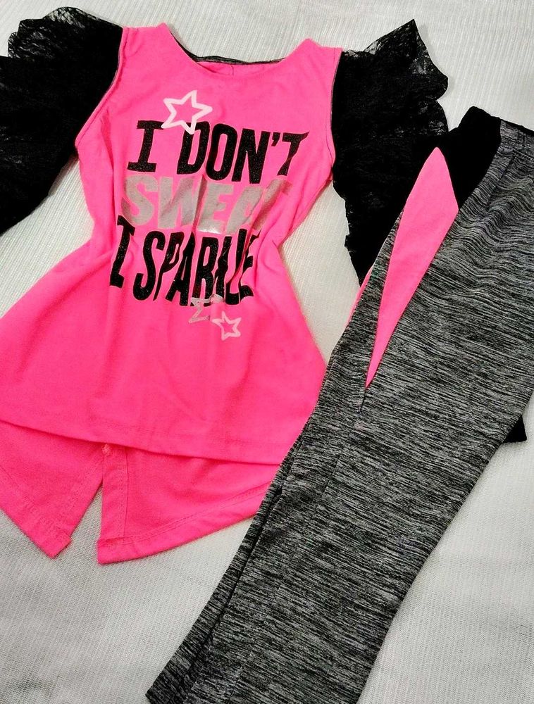 🆕 Girls' Sparkle Outfit 🎀