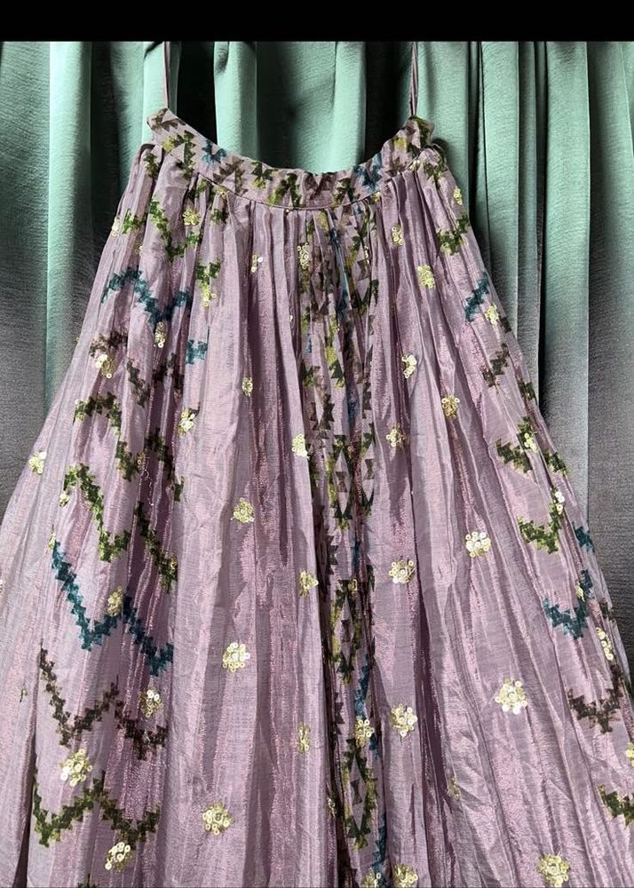 Lavender purple Heavy Work lehenga set