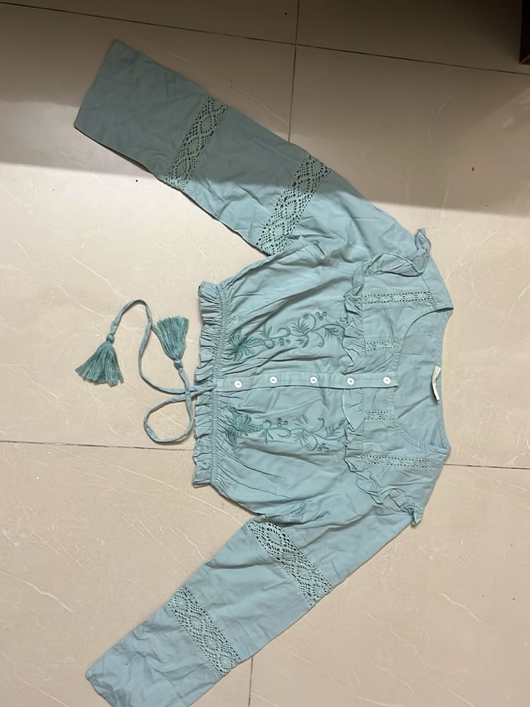 Beautiful Light Blue Ethnic Kurta Set