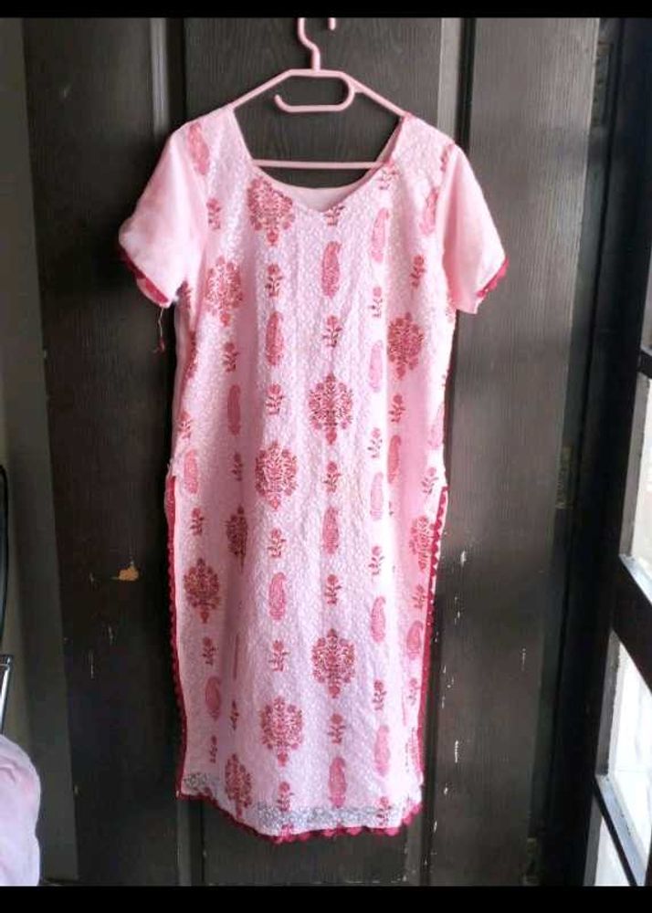 XL pretty chikankari kurta set 3 pc