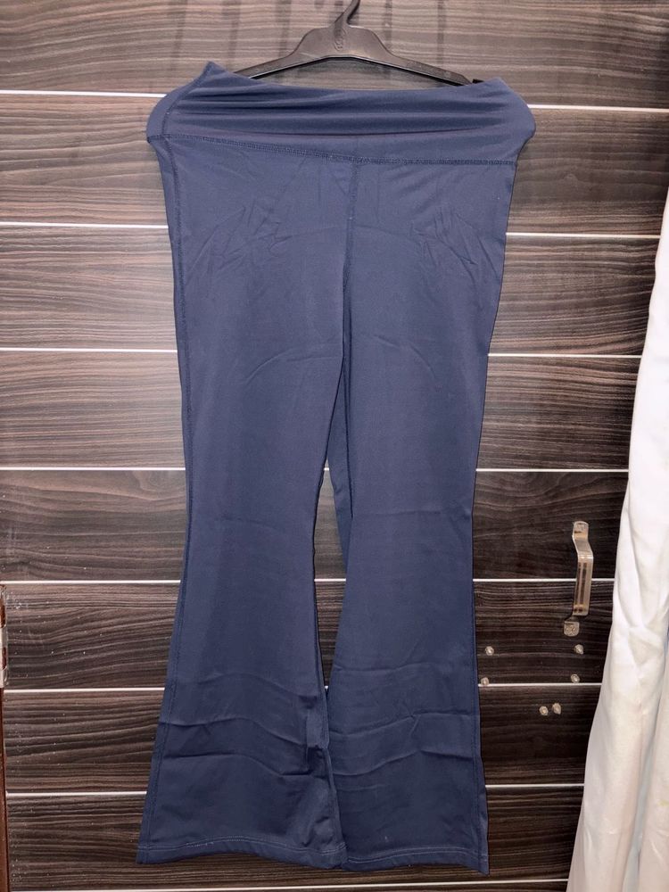 Flared Navy Blue Pants