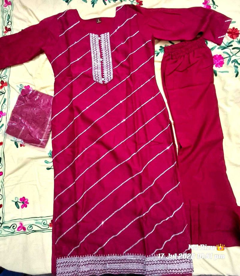Stylish Pink Kurta Set