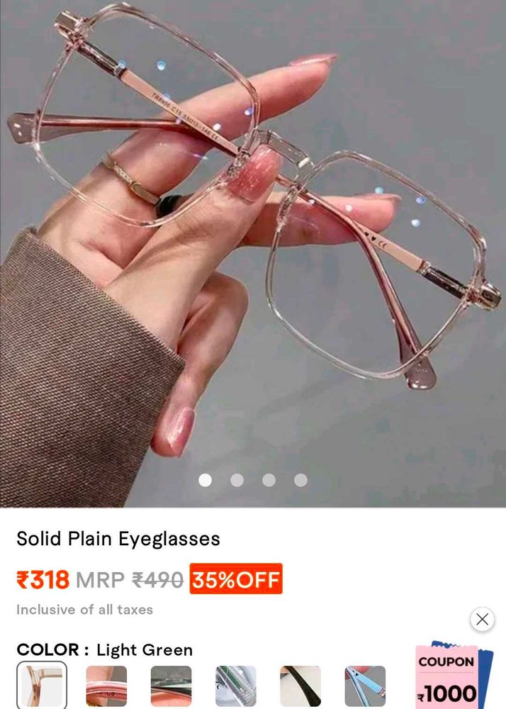 Stylish Clear Frame Eyeglasses
