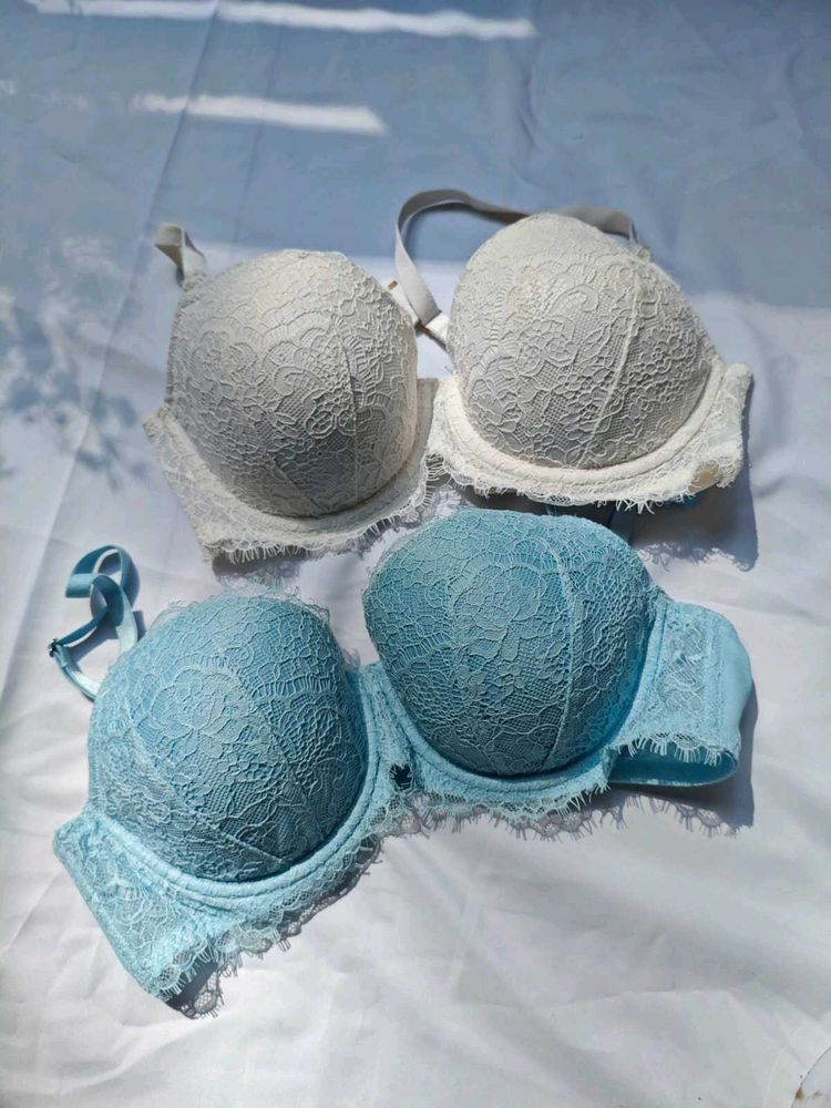 Set of 2 Lace Padded Bras
