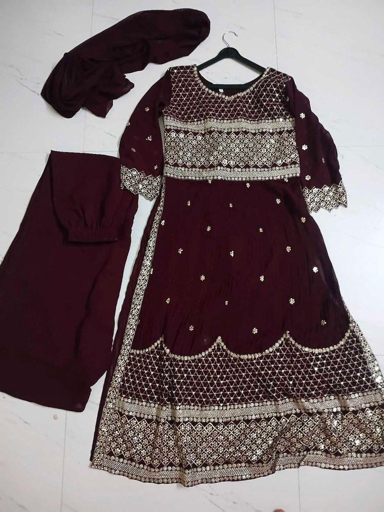 ethnic kurta and plazzo set