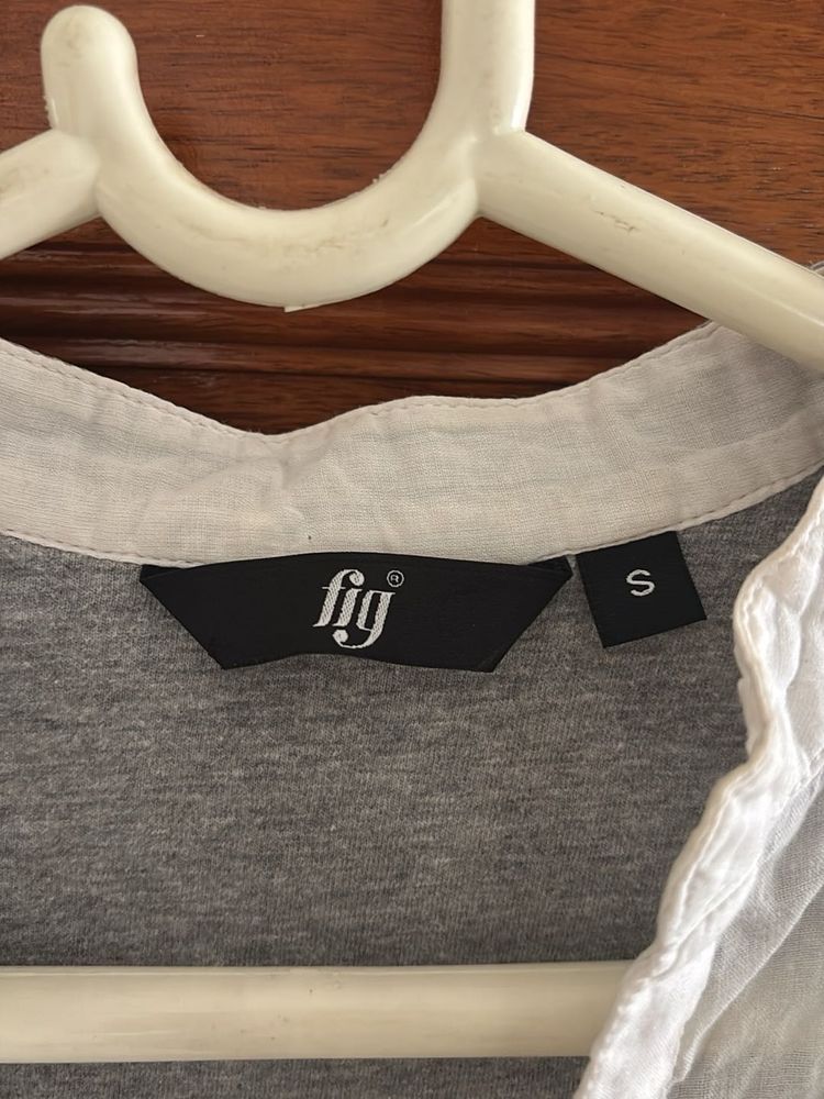 FIG White Semi Transparent Top