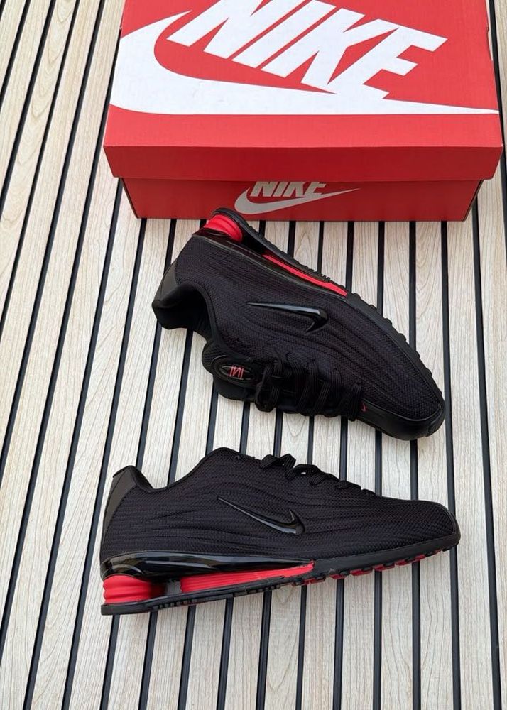 Nike Shox Black &amp; Red Sneakers