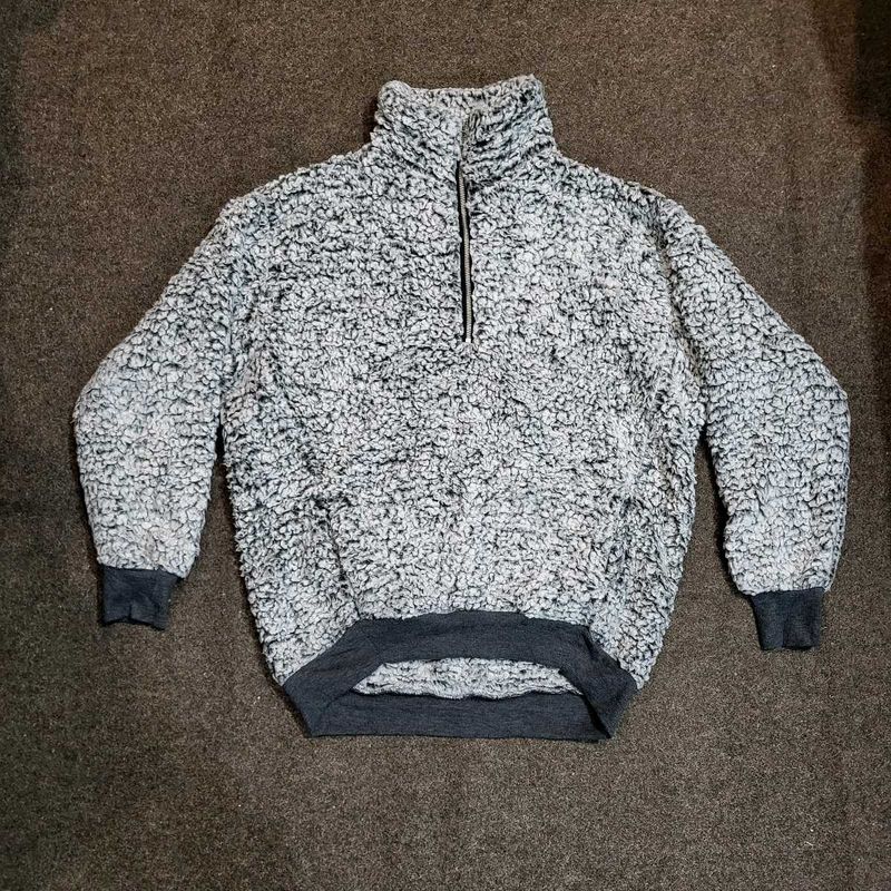 Fuzzy Gray Pullover