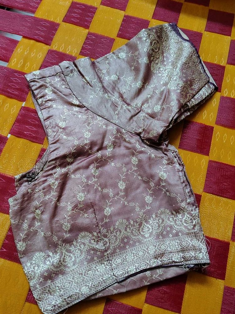 Elegant Brocade Blouse