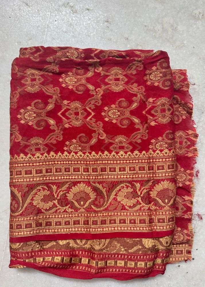 Red &amp; Gold Blouse Piece