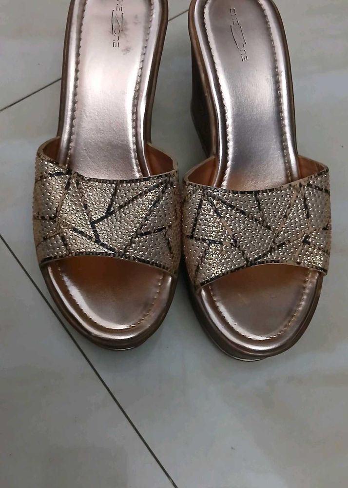 Sparkly Wedge Sandals - Size 40/ UK 7 - NEW