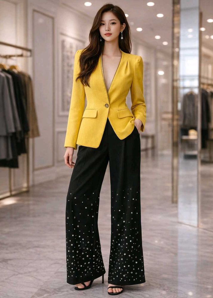 Yellow blazer- Modern Chic