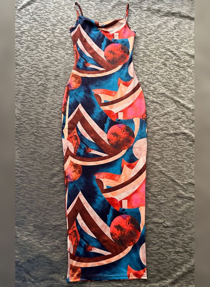 Patterned Bodycon Dress