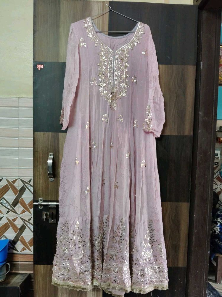 Elegant And Beautiful Lavender Anarkali