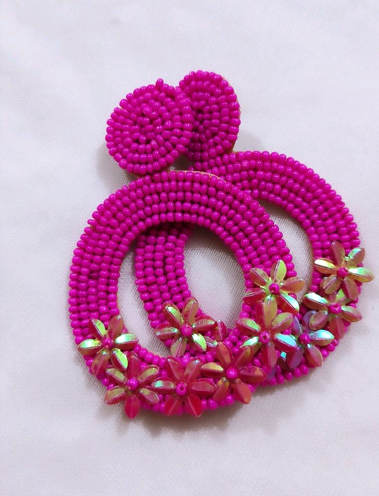 BEADED EARRINGS WITH POTLI BAG FREE