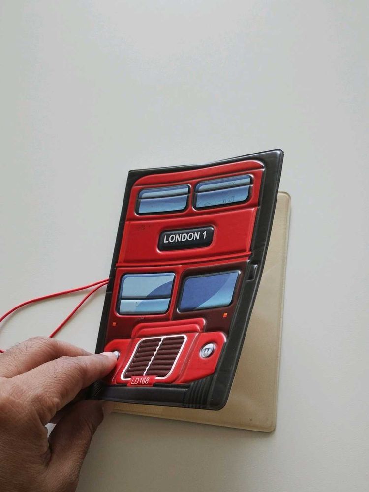 London Bus Shaped Passport Cover